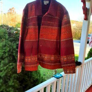 COLDWATER CREEK TAPESTRY JACKET 3x